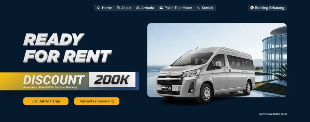 sewa mobil hiace murah bandung
