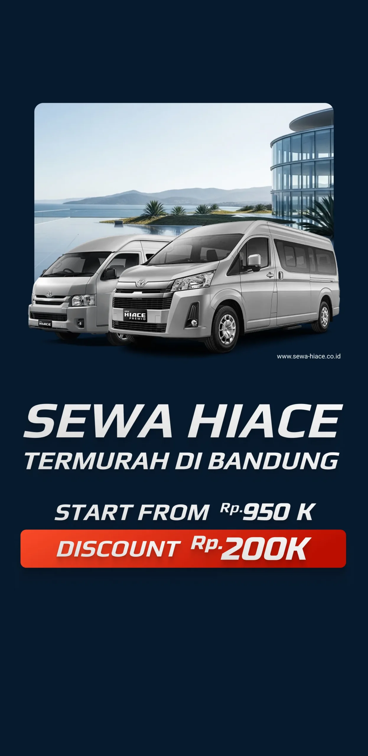 harga sewa mobil hiace bandung